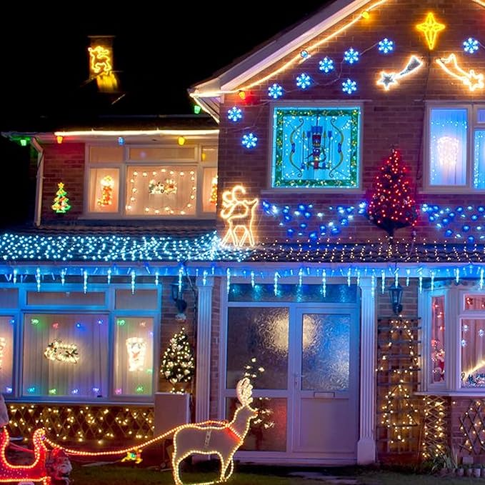 Warm White Christmas Lights, 2 Pack Total 40FT 200 Count Incandescent Christmas - Image 3