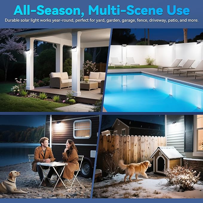 CLAONER Solar Lights Outdoor, Motion Sensor Lights 3 Working Modes - Image 7