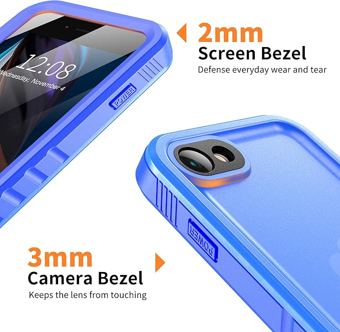 Cozycase Waterproof Case for iPhone SE 3rd 2022/iPhone SE 2nd 2020/iPhone 7/8 - Image 8