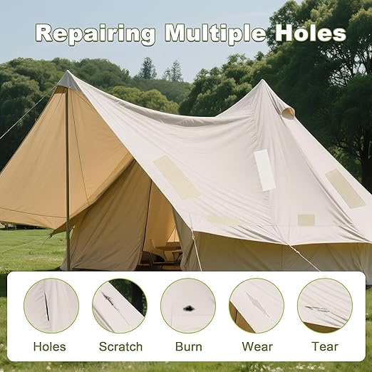 Besezx Canvas Repair Tape, Outdoor Gear Patch, 3x79 Inches, Waterproof - Image 7