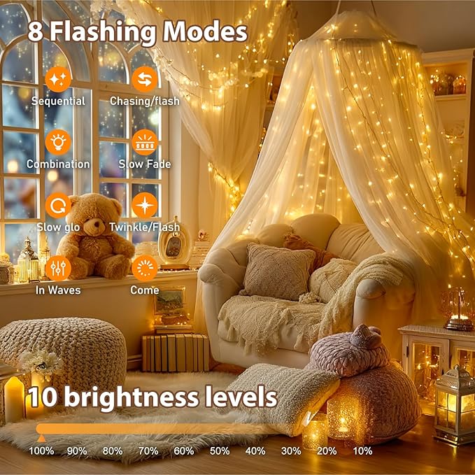 HXWEIYE Fairy Lights Battery Operated - Image 8