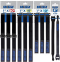 Officewerks Reusable Fastening Cable Straps and Ties, Variety Sizes Assorted 12 by Office+Werks