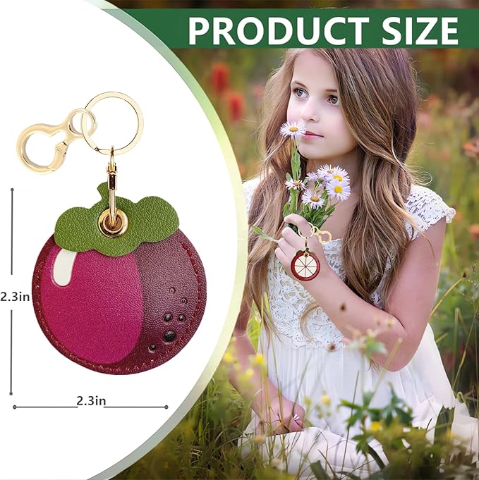 Leather Keychain Holder Case Compatible - Image 2