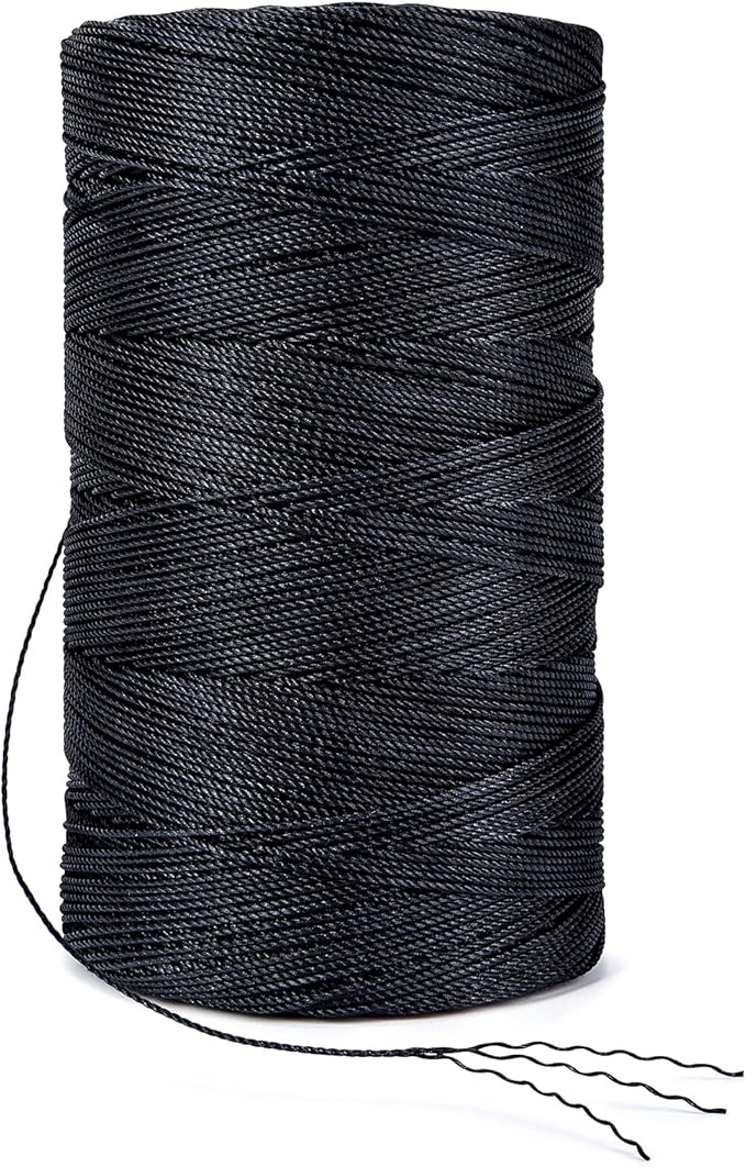 HONGDA Tarred Bank Line Twine, 1920 Feet Nylon Twine #9 Bank Line-Black Nylon - Image 6