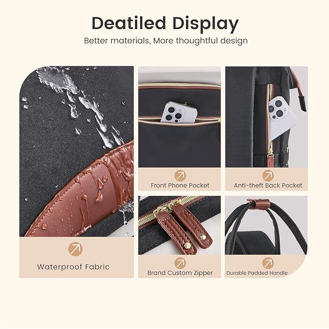 LOVEVOOK Laptop Backpack for Women Work Bag - Image 4