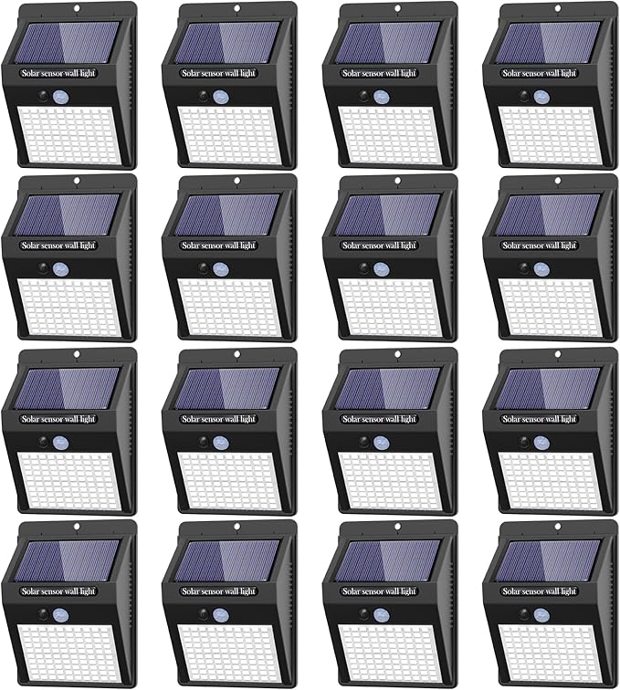 16 Pack Solar Lights Outdoor, 3 Modes/100LED Wireless IP65 Waterproof Solar by kolpop