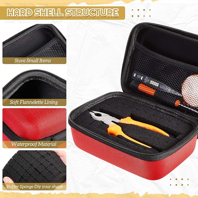 Relaxweex EVA Hard Case with Customizable Foam 11 x 7.8 x 4.3 Inch Protective - Image 3