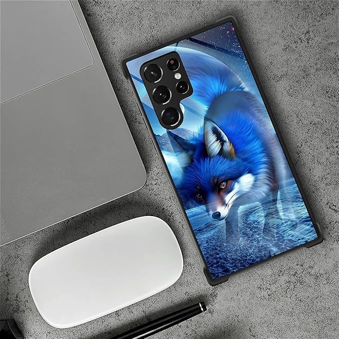 for Samsung Galaxy S23 Ultra Case, Snowy Mountain Fox Lake Pattern Graphic - Image 7