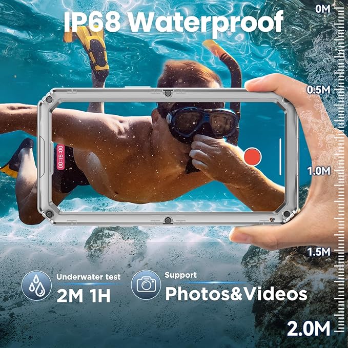 Mitywah Waterproof Case for iPhone 17 Pro Max, Rugged Metal Case - Image 3