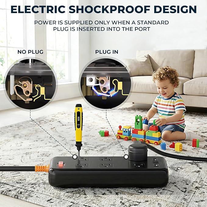 Outdoor Power Strip Weatherproof, IPX6 Waterproof Surge Protector - Image 7