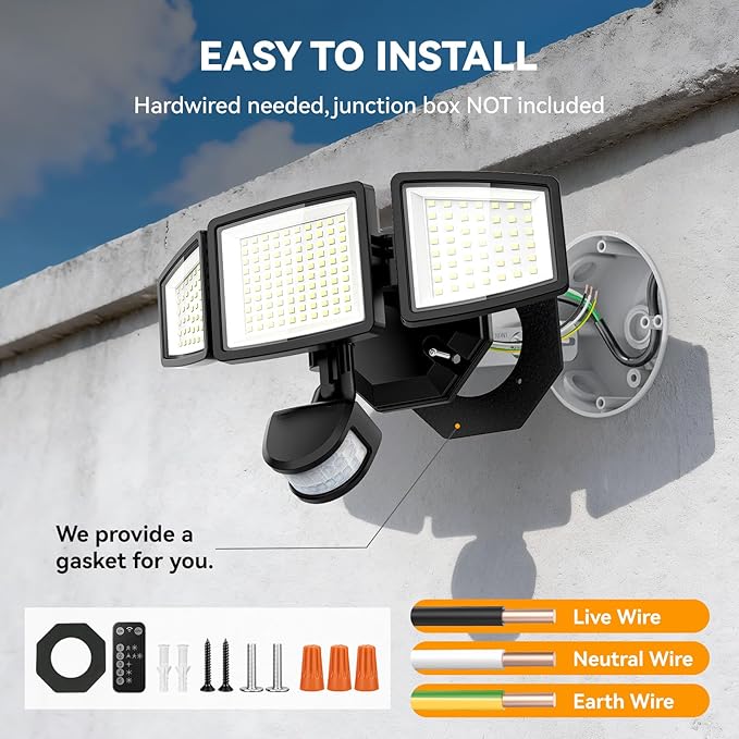 LED Security Lights Motion Sensor Light Outdoor, Waterproof, Flood Light - Image 8
