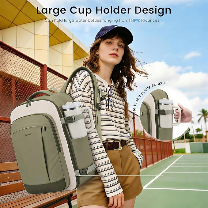 LOVEVOOK 40L Travel Backpack for Women & Men, Airline Approved Carry On Backpack - Image 7
