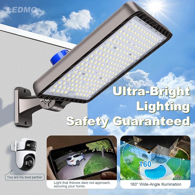 ledmo LED Parking Lot Lights, 2 Pack 144000LM Total Professional 480W Super - Image 3
