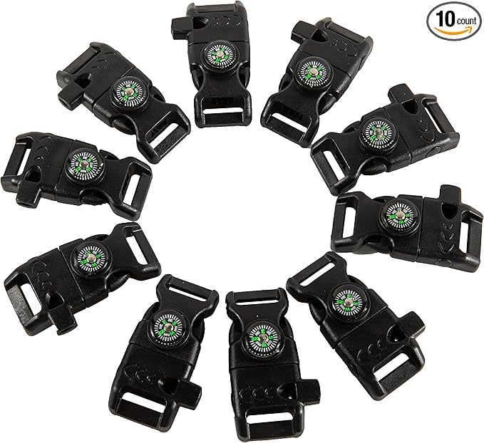 10 PCS Emergency Whistle Buckle come by TcJ-Chen