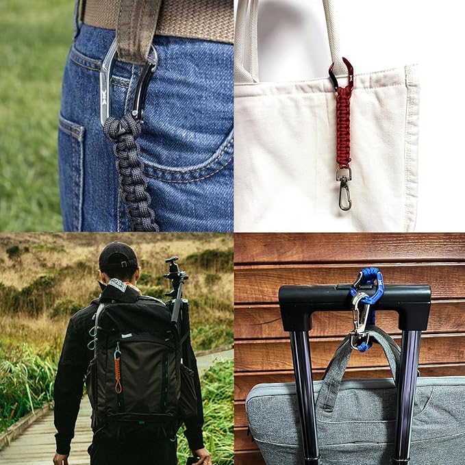 HERCULES Paracord Keychain Set – 2 Pack Lanyard Rope - Image 8