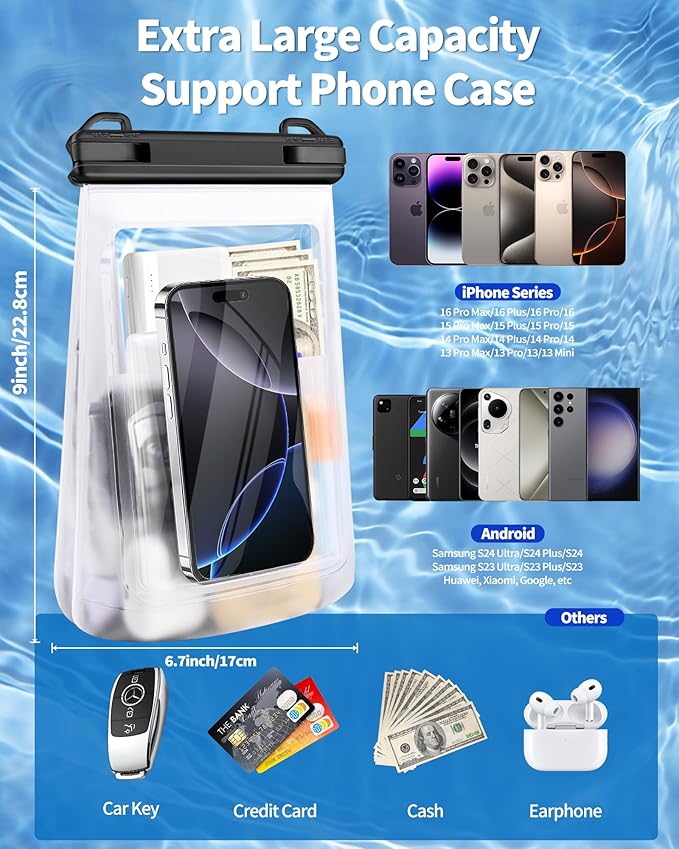 Extra Large Size Waterproof Phone Pouch - Image 2