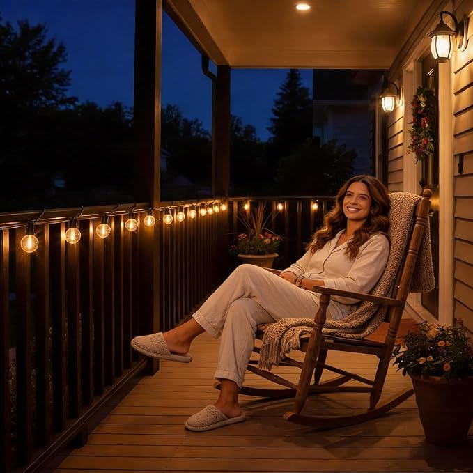 RTTY Outdoor String Lights 60 FT, Patio Lights - Image 7