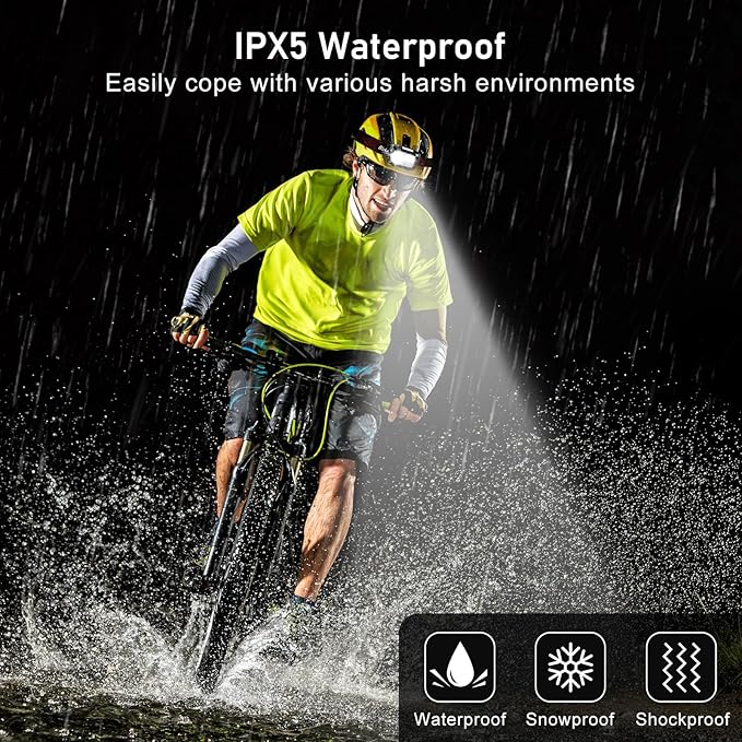Blukar LED Headlamp Rechargeable, 2000L Super Bright Headlight - Image 7