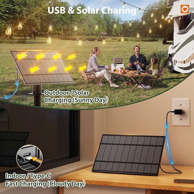 addlon 102FT Solar String Lights Outdoor Waterproof - Image 5