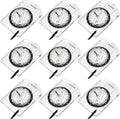 BBTO 9 Pieces Orienteering Compass Hiking Backpacking Camping Compass Map by BBTO