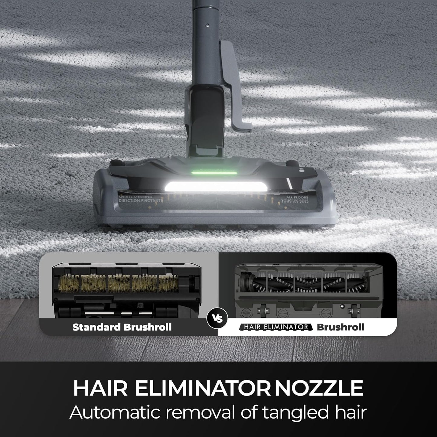 Kenmore BC3006 400 Series Pet Friendly Lightweight Bagged Canister Vacuum Cleaner 2-Motor Design with Hair Eliminator Brushroll, HEPA Filter, LED Headlight, Extended Wand and Auto Cord Rewind