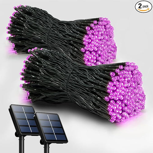 2 Pack Solar String Lights Outdoor, 200 LED Extra-Long 72FT Solar Powered Lights by SelarlytLighting