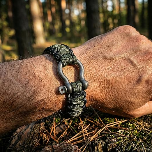Matte Grey 5/32" Bow Shackle, 5 Pack - Image 3