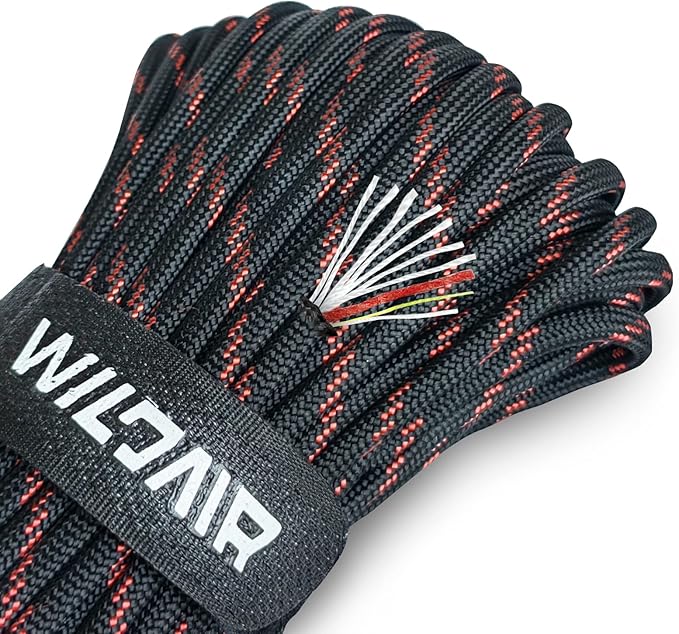 WILDAIR Paracord Survival Paracord Parachute Fire Cord Survival Ropes 4-in-1 by WILDAIR