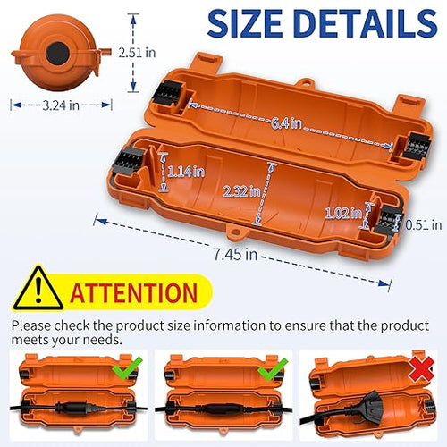 9 Pack Outdoor Extension Cord Safety Cover - Image 2