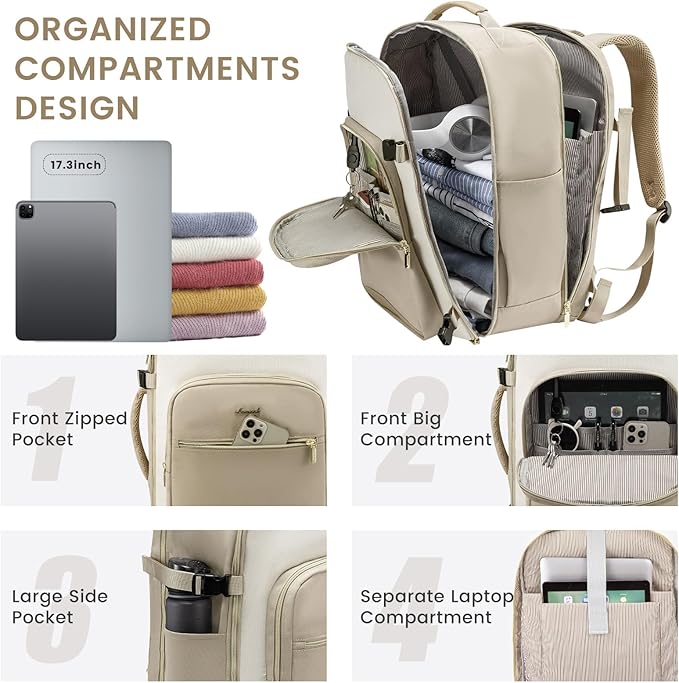LOVEVOOK 50L Large Travel Backpack - Image 4