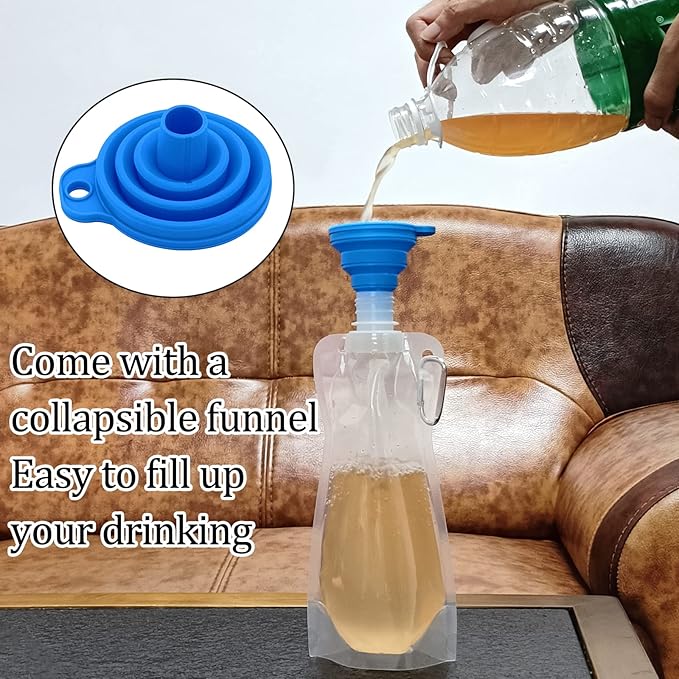 10pcs Collapsible Reusable Water Bottle - Image 3