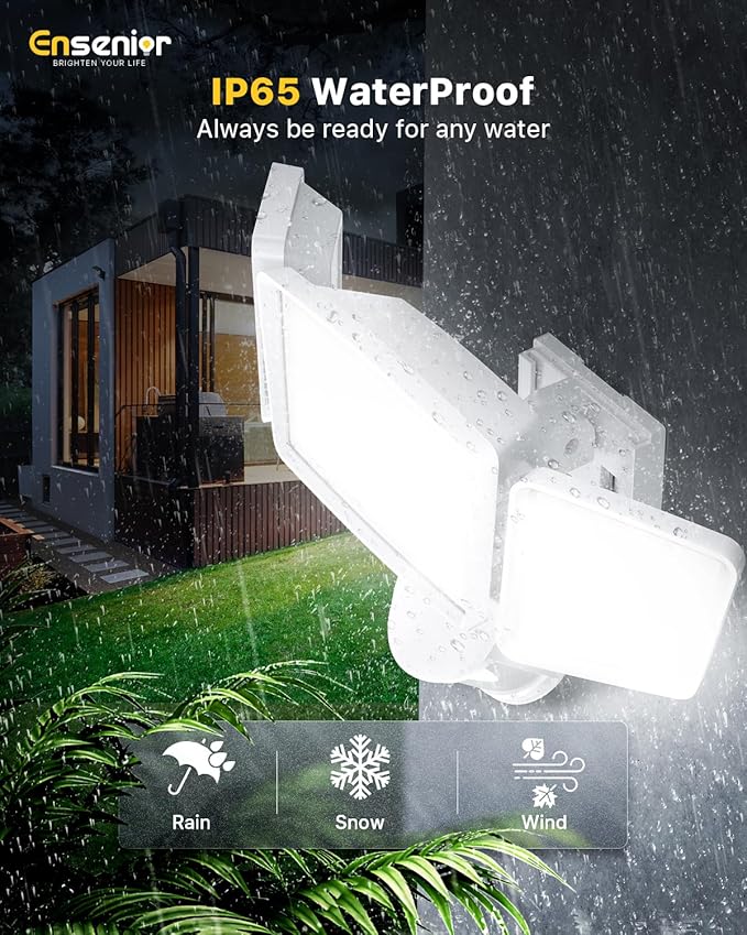 Ensenior 5 Motion Sensor Modes Solar Security Light, 1800LM 270° Wide Angle 3 - Image 6