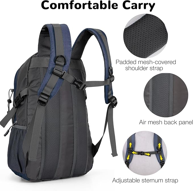 25L Small Hiking Backpack with Chest Strap - Image 3