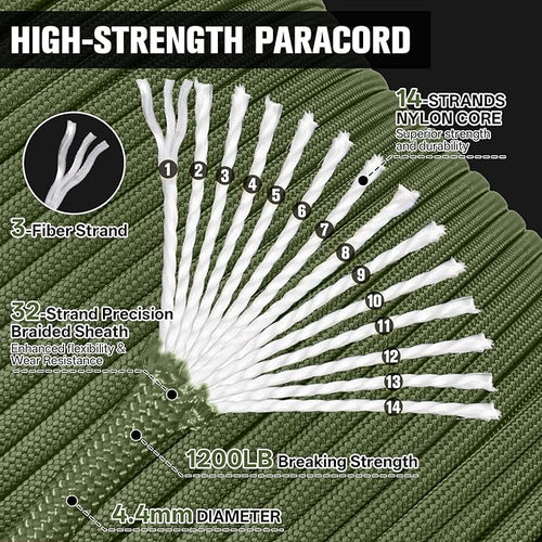 1200lb Paracord Rope - Image 2