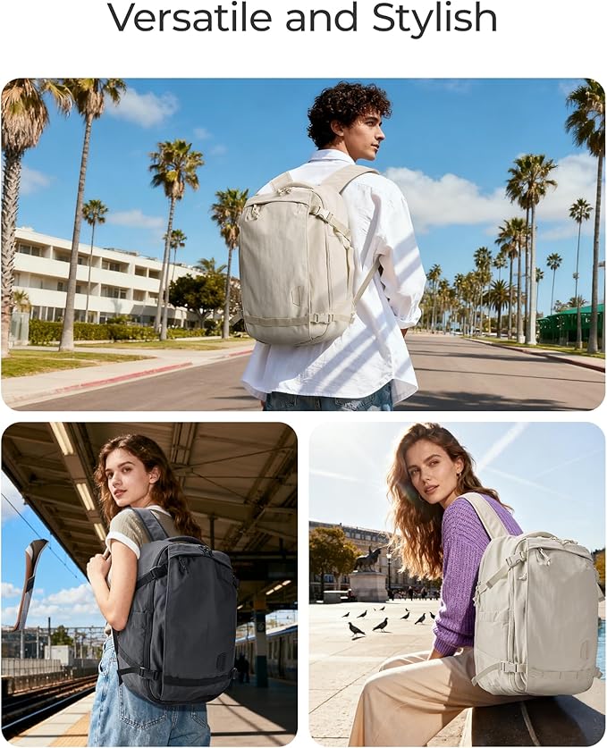 BAGSMART Travel Backpack Women, 17.3 Inch Carry On Backpack Flight Approved - Image 9