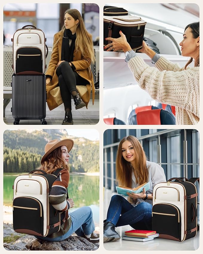 LOVEVOOK Travel Backpack for Women, 50L Airline Approved Carry On Backpack - Image 7