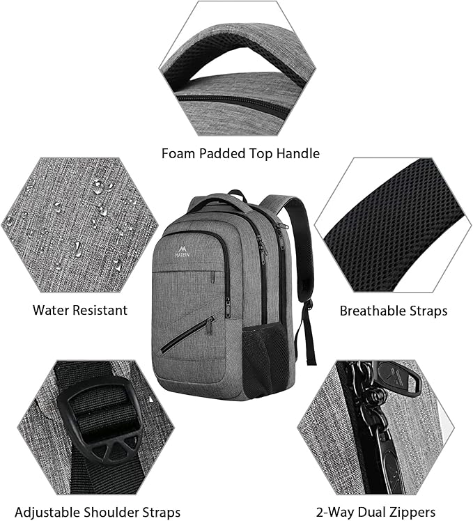 MATEIN Laptop Backpack 15.6 Inch, 20 L Personal Item Bag Airport Approved - Image 7