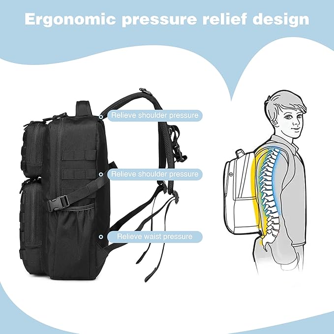 Wotony Military Tactical Backpack - Image 9