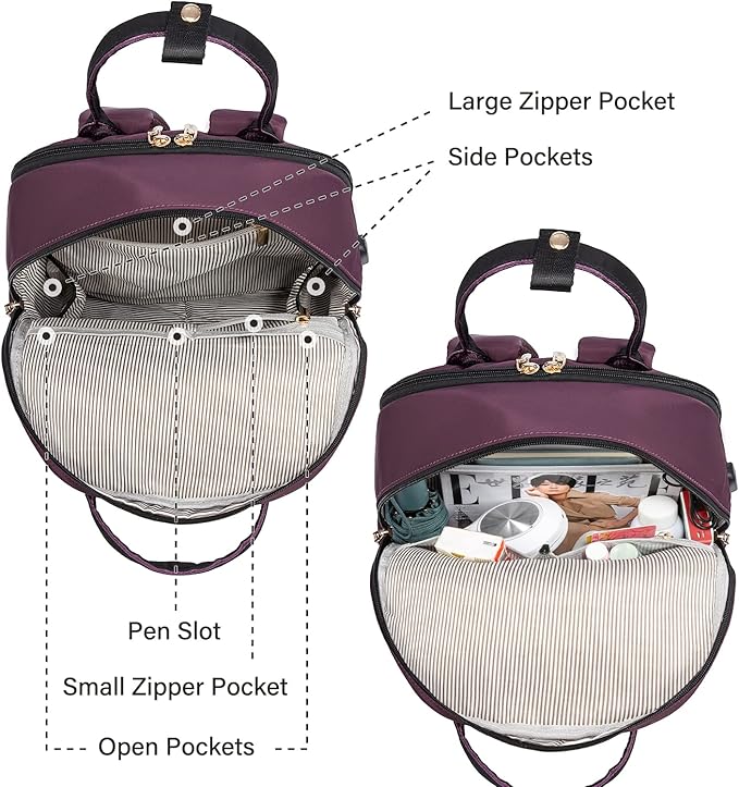 LOVEVOOK Laptop Backpack for Women 15.6 Inch Laptop Bag - Image 3