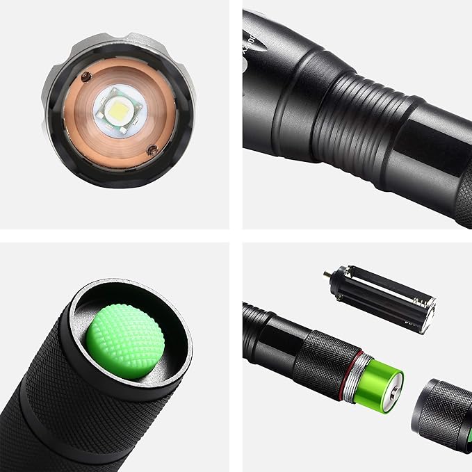Whaply LED Flashlights, 2 Pack Tactical Flashlight High Lumens Lights - Image 5