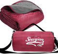 Waterproof Outdoor Blanket 82”X 55” Packable, Stadium Blankets by sowwon