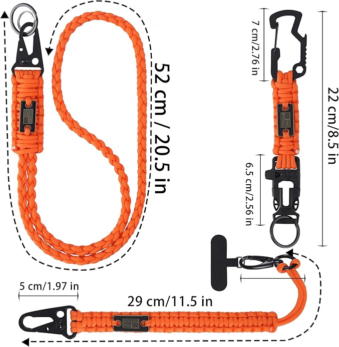 Heavy Duty Braided Paracord Lanyard - Image 5