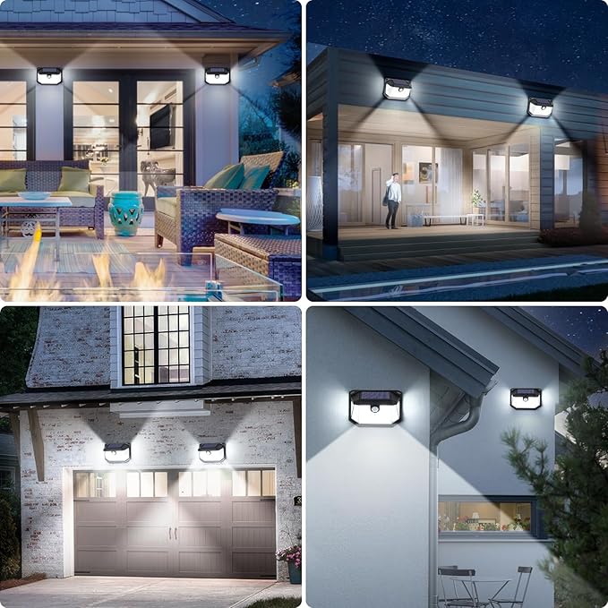 Solar Outdoor Lights, Waterproof Solar Powered Security Light - Image 7