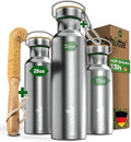 Blockhütte Vacuum Insulated Stainless Steel Water Bottle - 25 oz I Wide Mouth by Blockhuette