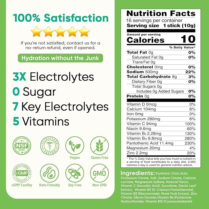 Venture Pal Sugar Free Electrolytes Powder Packets - Image 7