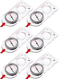 Gejoy 6 Pieces Orienteering Compass Bulk Scout Compass by Unknown