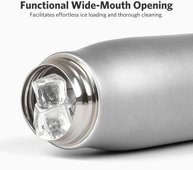 Small Water Bottle 12 oz, Dusgut Insulated Water Bottle, Stainless Steel - Image 2