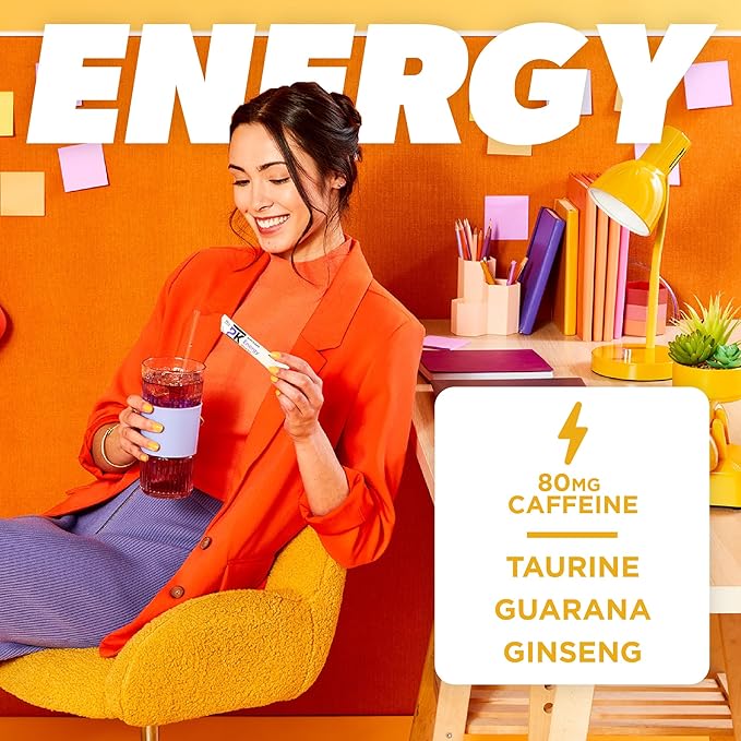 Pure Kick Energy Singles To Go Drink Mix, Mango Acai, Includes 12 Boxes - Image 3