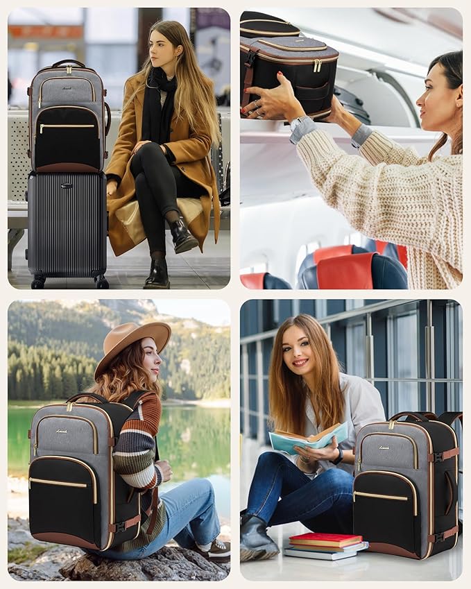 LOVEVOOK Travel Essentials Carry on Backpack 50L Travel Backpack - Image 7