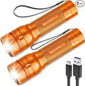 Rechargeable Flashlights High Lumens, G1000 Super Bright Flash Light 2 Pack by RECHOO